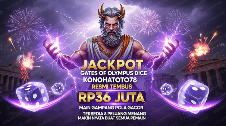 Jackpot Olympus Dice Konohatoto78 Resmi Cair Rp36 Juta